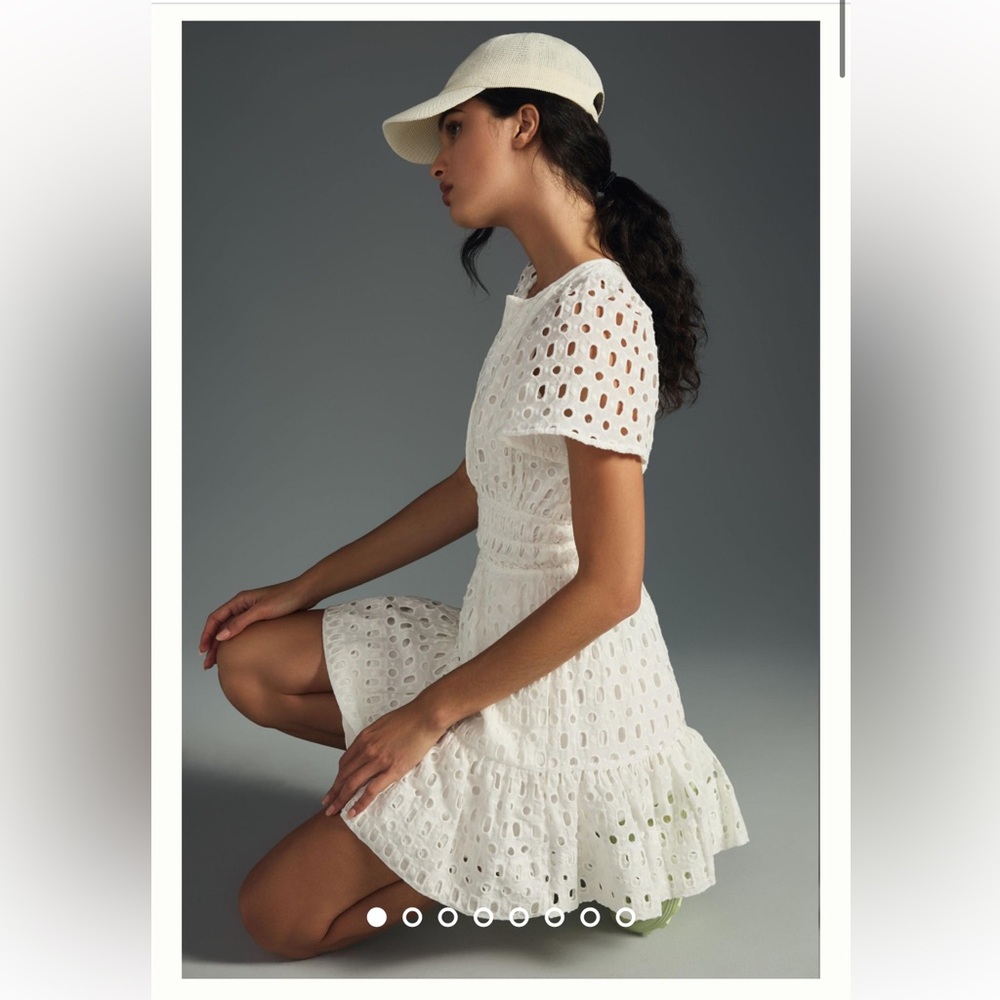 Anthropologie Somerset Mini Dress Eyelet Edition. rush, graduation, recruitment
